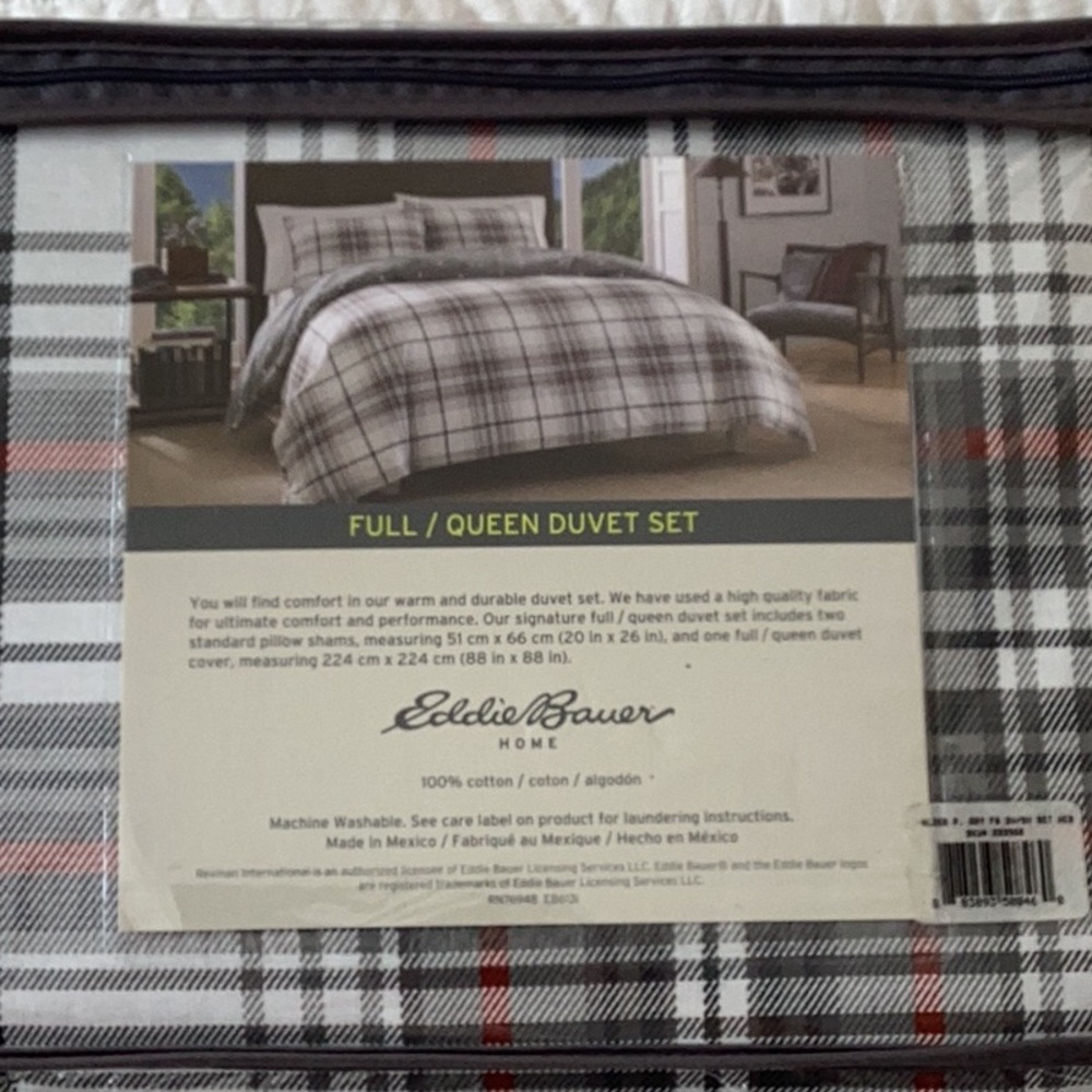 Eddie Bauer Home. Full/Queen Duvet Set